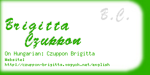 brigitta czuppon business card